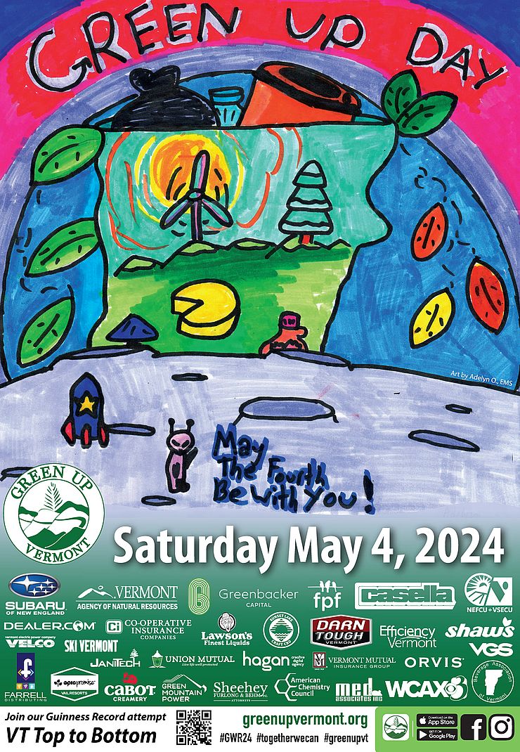 Green Up Day Poster 2024