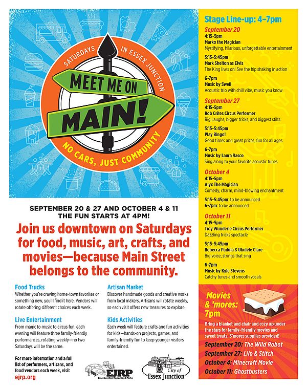 Meet Me on Main Flyer