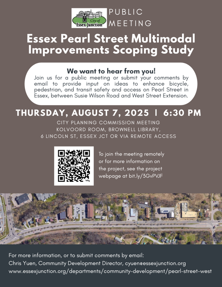 Pearl Street Public Meeting flyer