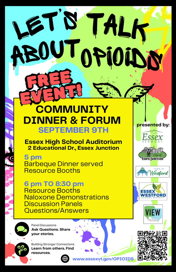 Community forum poster graphic