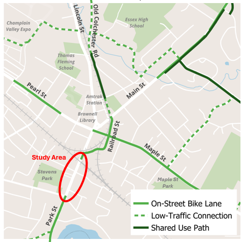 Google map of study area.