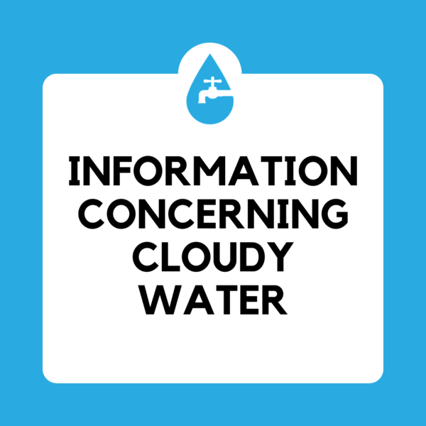 Information Concerning Cloudy Water graphic