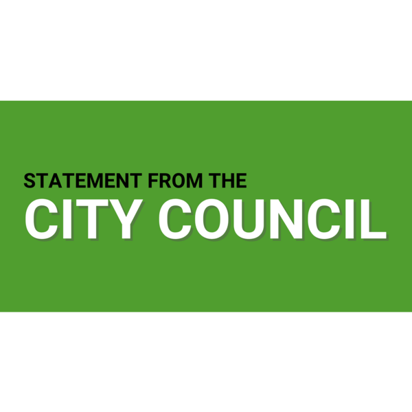 Statement from the City Council Graphic
