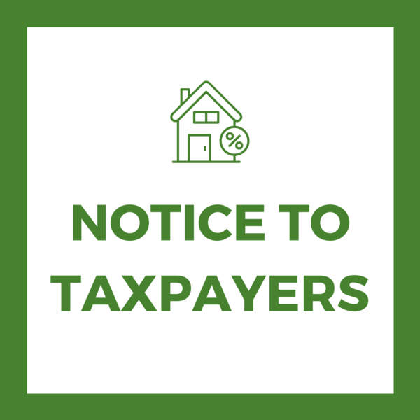 Notice to Taxpayers
