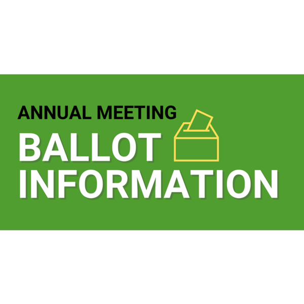 Annual Meeting Ballot Information graphic