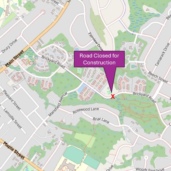 Map of the closure 