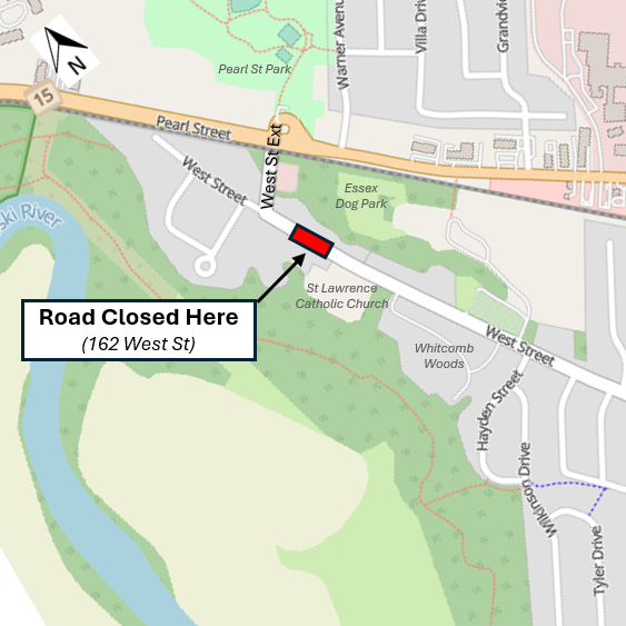 map of West Street Closure