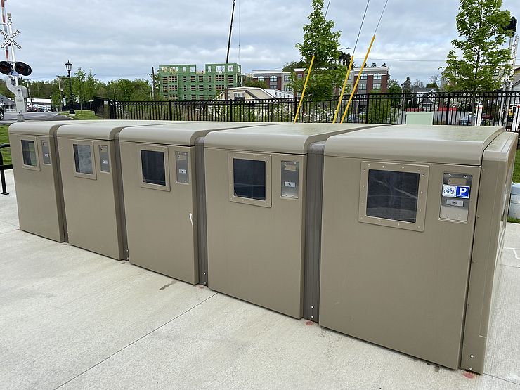 Image of bike lockers