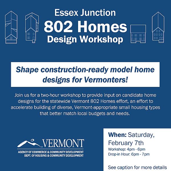 text graphic for 802 Homes Workshop